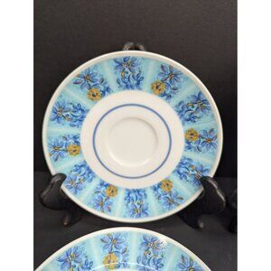 Mikasa Fine China Eclipse Piazza 57B1-B Saucer 5 3/4" Narumi Japan Set of 4